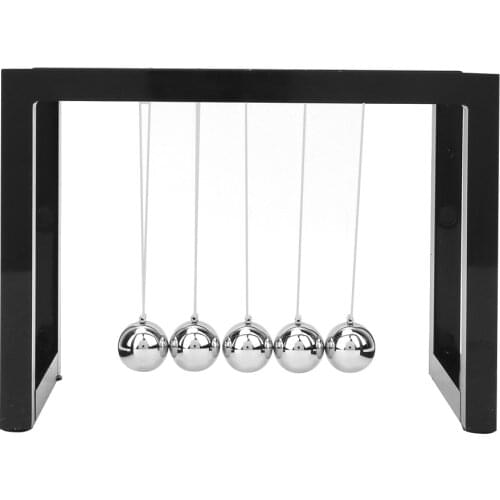 NewtonS Cradle Desk Table Decor Metal Pendulum Ball Newton Ball Physics Science Pendulum Steel Balance Ball For Home Office
