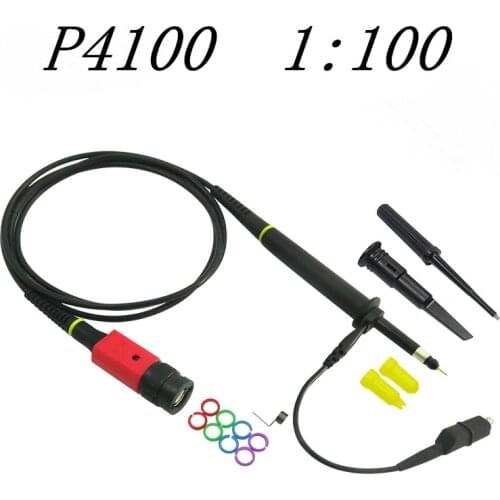 Oscilloscope owon liliput wholesale P4100 1PCS Oscilloscope Probe 100:1 High Voltage Withstand 2KV 100MHz for