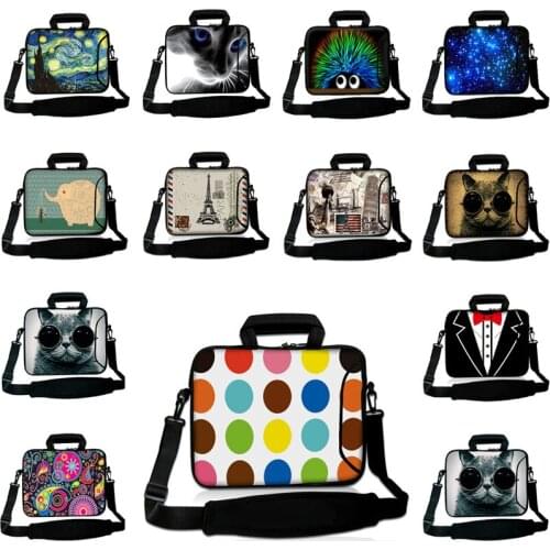 Briefcase Carry Print Handbag For HP Stream Lenovo ThinkPad MacBook Air Google Chromebook Case 11.6 15 14 10 12 17 13 Laptop Bag