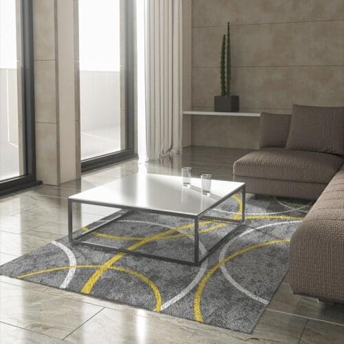 Pink Soft Dense Fluff Area Rug Geometric Whirlpool Modern Abstract Living Room Carpet Home Bedroom Bedside Study Decor Anti Slip