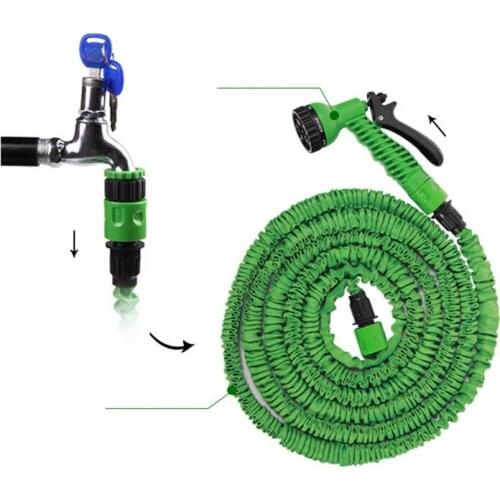 25FT-250FT Garden Hose Expandable Flexible Water Hose EU Hose Plastic Hoses Pipe With Spray Gun To Watering Car Wash Spray