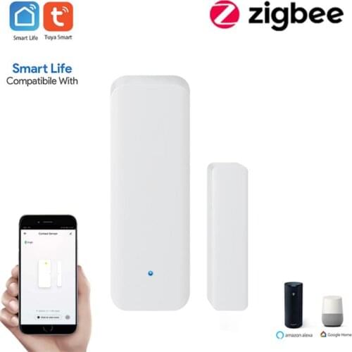 Tuya Zigbee Smart WiFi Door Sensor Door Open / Closed Detector Smart Home Security AlarmSensor Smar Life APP Control Detector