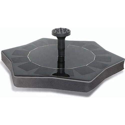 Swimming pool garden decoration hexagonal solar mini fountain water pumpSolar fountain pump
