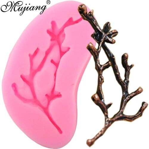 Tree Branch Silicone Molds Cupcake Topper Fondant Mold DIY Cake Decorating Tools Polymer Clay Candy Chocolate Gumpaste Mould