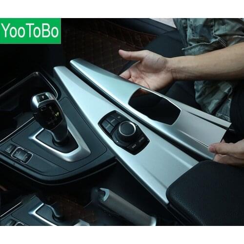 Carbon Fiber ABS Plastic Interior Multimedia Panel Cover Trim For BMW 3 Series GT F30 F33 F34 F36 2013-2018 Left Hand Drive