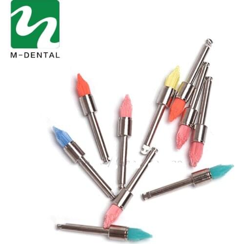 100 PCS Dental Polishing Brushes Dental Sharp White/Colorful Nylon Polisher Brush Free Shipping