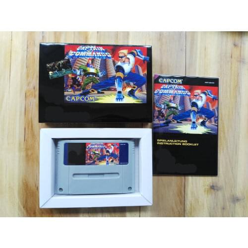 16Bit Games ** CAPTAIN COMMANDO ( EUR PAL Version!! Box+Manual+Cartridge!! )