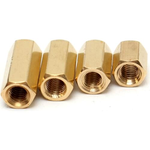 40Pcs Brass Hexagonal Female Nut M3 x 12mm Female Nut Bolts PCB Board Standoff/Spacer