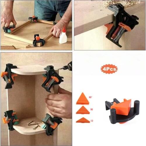 90 Degree Woodworking ClampRight Angle Fixing Clips Picture Frame Corner Clamp Woodworking Hand Tool DIY Fixture Tool