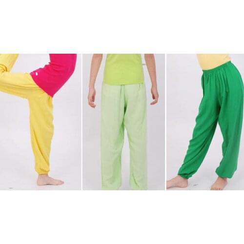 13color UNISEX kIDS SUMMERtai chi martial arts pants children kung fu pyjamas/trousers cool