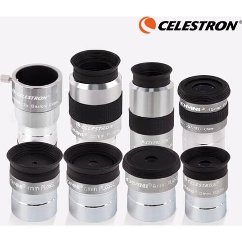 Celestron Omni 4mm 6mm 9mm 12mm 15mm 32mm 40mm and 2x Eyepiece and Barlow Lens Fully Multi-Coated Metal Astronomy Telescope