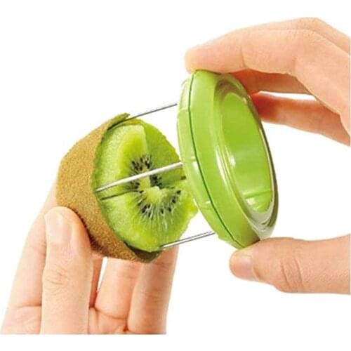 2 in 1 Mini Fruit Kiwi Cutter Peeler Kitchen Gadgets Peeling Tools Cut Digging Core Twist Slicer Cutter Device