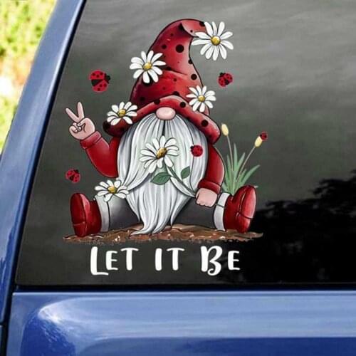 PVC Multifunctional Christmas Gnome Window Clings Eco-Friendly Stickers Waterproof for Restaurant