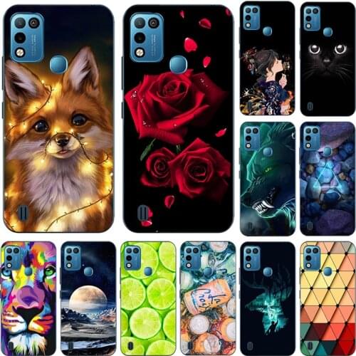 Cartoon Flower Animal Fruit Painting Soft TPU Phone Case For Infinix Hot 10 Play 10T 10S NFC Smart 2 HD 2021 Cover silicone