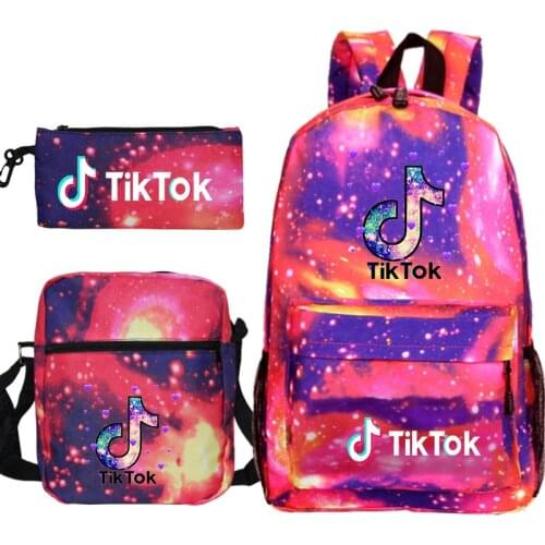 TIK TOK Nylon Backpack Women Men Casual Capacity Shoulder Bags For Teenage Girl Boys School Bag Bagpack Mochilas Sac A Dos