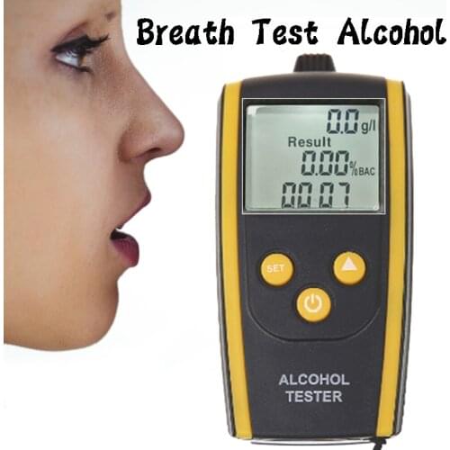 Rechargeable air blowing Alcohol Tester Portable LCD Display Breathalyzer Profession Accuracy Breathalyzer with originalpackage
