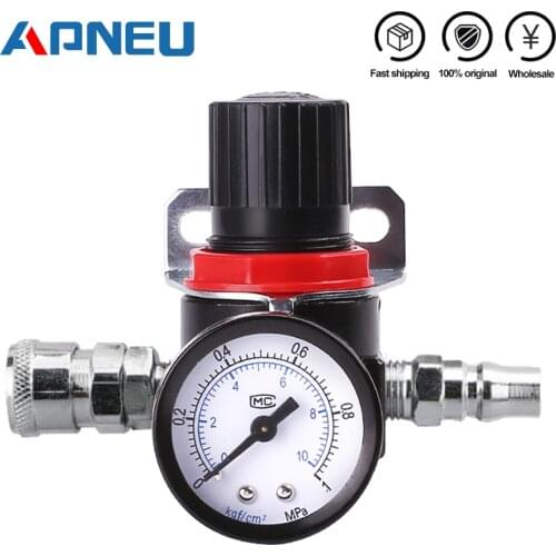 AR2000 02 Air Pressure regulator valve regulator For compressor G1/4 Mini Treatment Units Valve Gauge Fitting