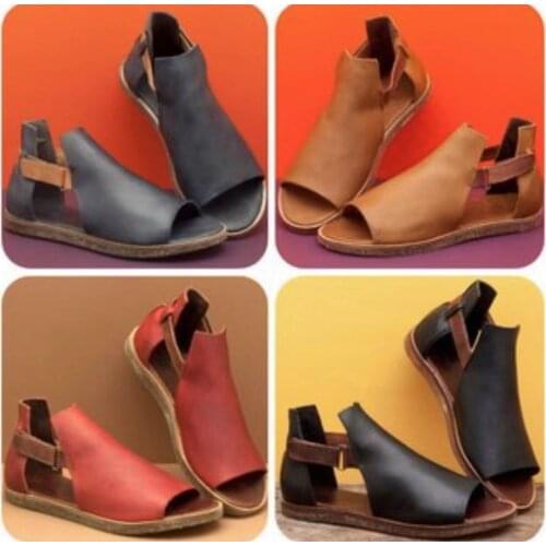 35-43 Shoes Woman 2021 plus Size Buckle Wedge Simple Sandals Fashion Womens Luxury Sexy Roman Style