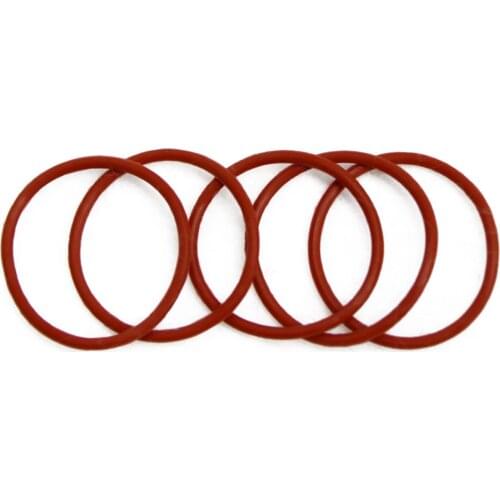 50pcs Silicon O Ring Sealing Gasket CS 2mm OD 8mm-65mm Red Food Grade Waterproof Seals Washer Rubber O-ring