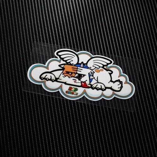 NO.TL014 Free shipping Rossi bulldog Rip Guido Reflective Sticker Decals Motorcycle Racing Stickers Motorbike Auto Sticker car
