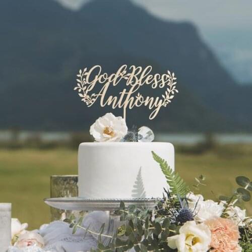 Baptism Decorations, Baptism Cake Topper For Boy, Baptism Cake Topper For Girl.Baptism Cake Topper, God Bless Cake Topper