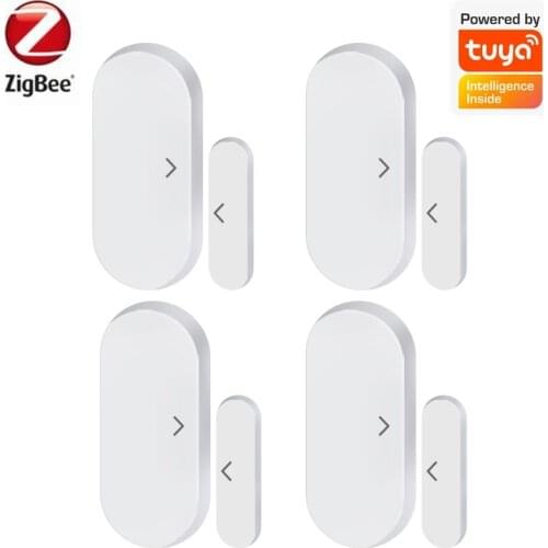 Smart Door Window Sensor Zigbee Wireless Connection Smart Mini Door Sensor Work With APP For Alexa Google Home Smart Home