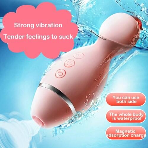 Clitoris Sucking Vibrating For Women G spot Stimulator AV Wand Vibrator For Women Nipple Breast Massager Adult Sex Toy for Woman