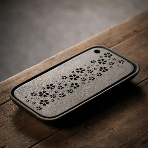Ceramic Tea Tray Water Storage Dry Bubble Eco Friendly Vintage Japanese Tea Tray Ceremony Bandeja Madera Household Products DG50