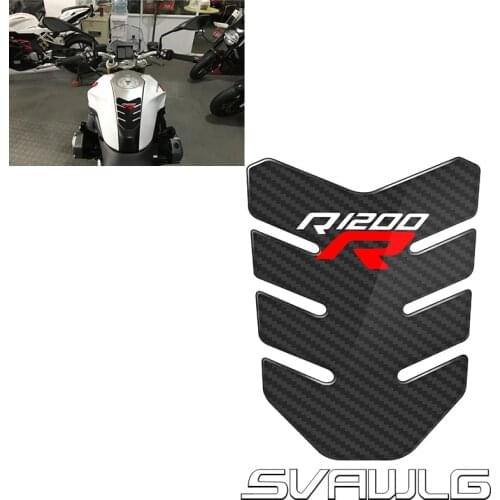 For BMW R1200R R1200 R Tank Pad Protector Sticker 3D Carbon Look