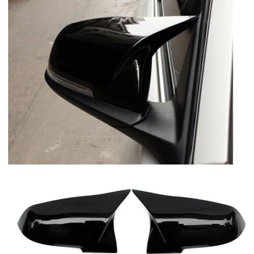 Rearview Mirror Cover For BMW F20 F22 F30 F31 F35 F34 F32 F33 F36 E84 1 2 3 4 Series Carbon Fiber Glossy Black