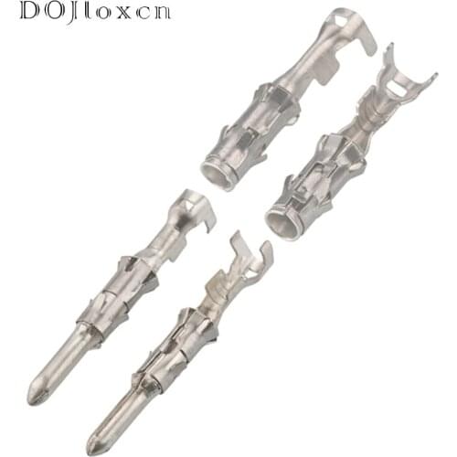 20/50/100/200 Pcs 2.5 MM H62 Brass Tinned Automotive Wiring Terminal Male Female Connector Plug Socket DJ213-2.5B DJ223-2.5B