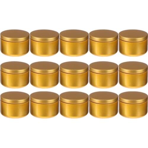 24 Pcs Aluminum Candle Tin Round Candle Containers Practical Candle Jars