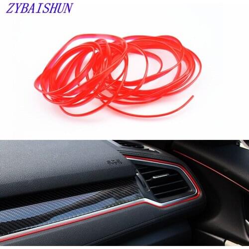 5M Flexible Interior Trim Decorative Strips Line DIY Car-Styling for Porsche Cayenne Macan Macan S Panamera Cayman Carrera