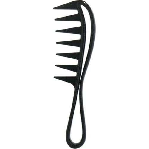 Large Wide Tooth Comb Plastic big Tooth Comb Detangler Curl Hair Reduce Hair Loss comb with handle For Hair Care Styling Tool