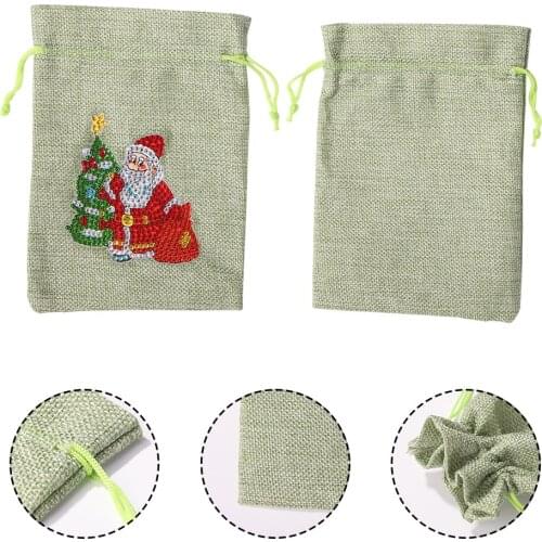 DIY 5D Diamond Painting Handbag Tote Mosaic Candy Storage Bag Shopping Tote Eco-friendly Home Organizer Diamond Painting Bag