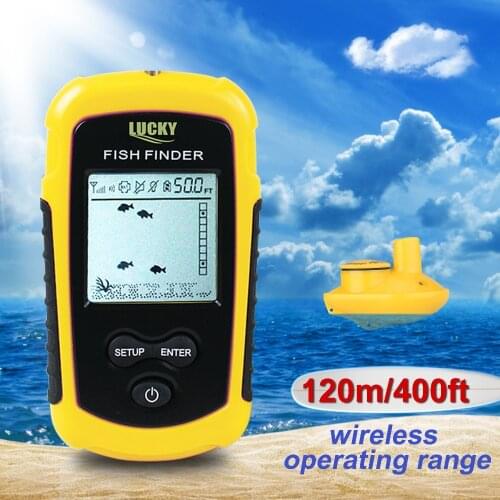 Echo sounder FFW1108-1 Wireless fish finder Sonar Fishfinder Depth Range sonar underwater fishing deeper pesca for Kayak Fishing