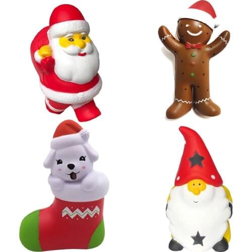Jumbo Kawaii Santa Claus Christmas Snowman Tree Squishy Toys Soft Scented Squishy Slow Rising Squeeze Toys Stress Relief Toy