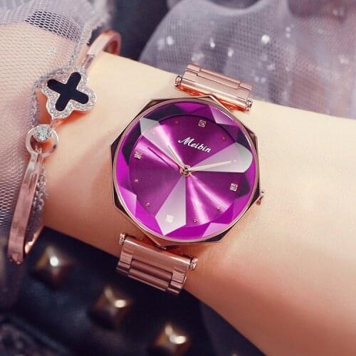 MEIBIN Women Watches Top Brand Luxury Waterproof Watch Fashion Ladies Stainless Steel Wristwatch Casual Quartz Clock Reloj Mujer