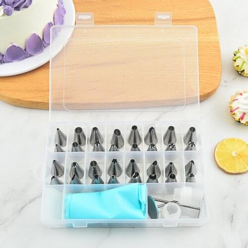 Stainless Steel Decorating Mouth Decorating Bag Cake Cream Nozzle Cream Bag Set Baking and Making Cake Tools