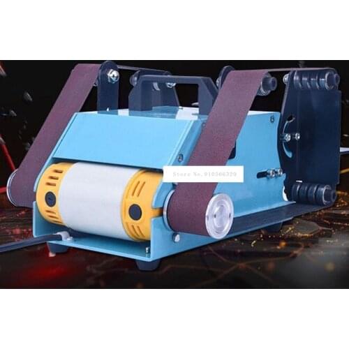 Desktop Double-axis Belt Machine Electric Belt Sander Belt Polishing Grinder Household Belt Sanding Grinding Machine 220V 950W