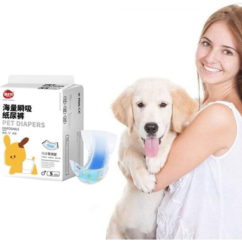 Hot Sales Dog Diaper Disposable Male Wraps Pet Diapers Dog Pants Wraps for Male Dogs All Absorption Wraps Sanitary Pants