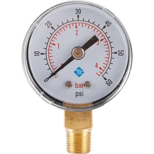 Axial Pressure Gauges With High Accuracy 15/30/60/100/160/200/300 psi High Quality Pressure Gauge Oil Water Pressure Gauge
