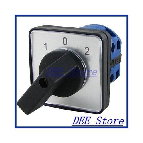 Rotary Selector 3 Positions 8 Screw Terminals Changeover Switch
