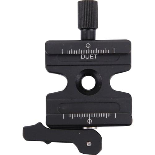 FITTEST Quick Release Clamp Adapter for Camera Tripod FC-50LS Aluminium Alloy Adjustable Knob & Lever Quick Release Clamp Plate