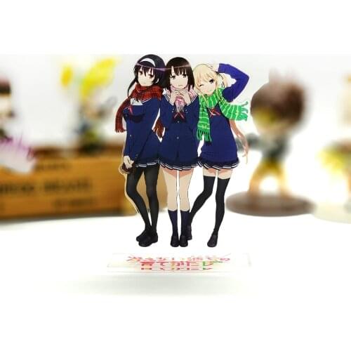 Saekano How to Raise a Boring Girlfriend Katou Megumi Sawamura Utaha acrylic stand figure model plate holder cake topper anime