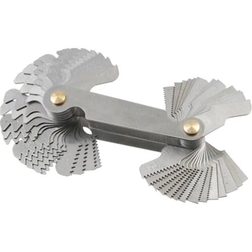 SODIAL(R) Metric Whitworth Screw Pitch Gauge Measuring Tool