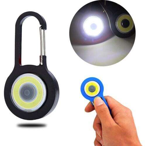 3 Modes Flashlight Carabiner Light Torch Outdoor Tool Portable Lanterna Keychain Hanging Backpack Lamp For Night Walking Camping