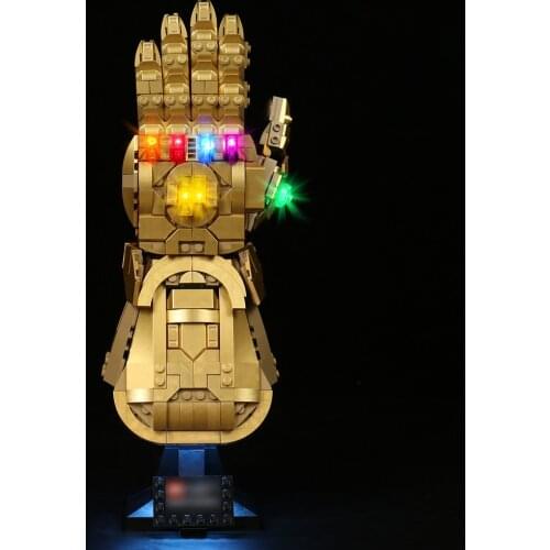 Vonado LED Lighting Set for 76191 Infinity Gauntlet Collectible Model Toy Light Kit, Not Included the Building Block