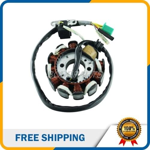 High Quality Motor Cycle Motor GY6-11 Poles Stator Coil Fit For Electric Start GY-125cc-200cc Engine Free Shipping