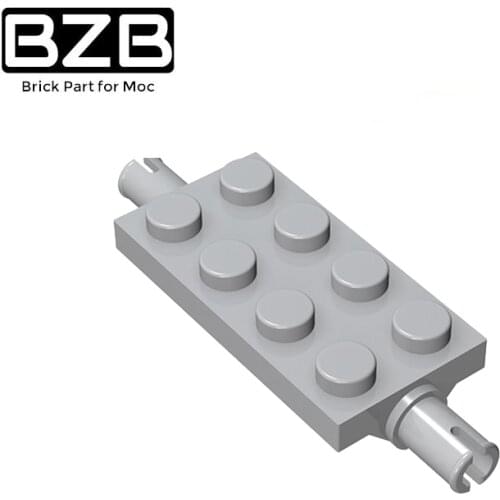 BZB MOC 30157 2x4 High-tech Building Block Model With Peg Wheel Axle Board Kids Toy DIY Technical Brick Parts Best Gifts